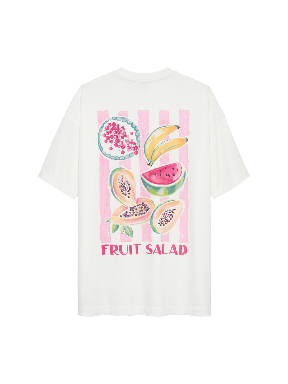 T-shirt Oversized Graphic - off white ‘fruit salad’