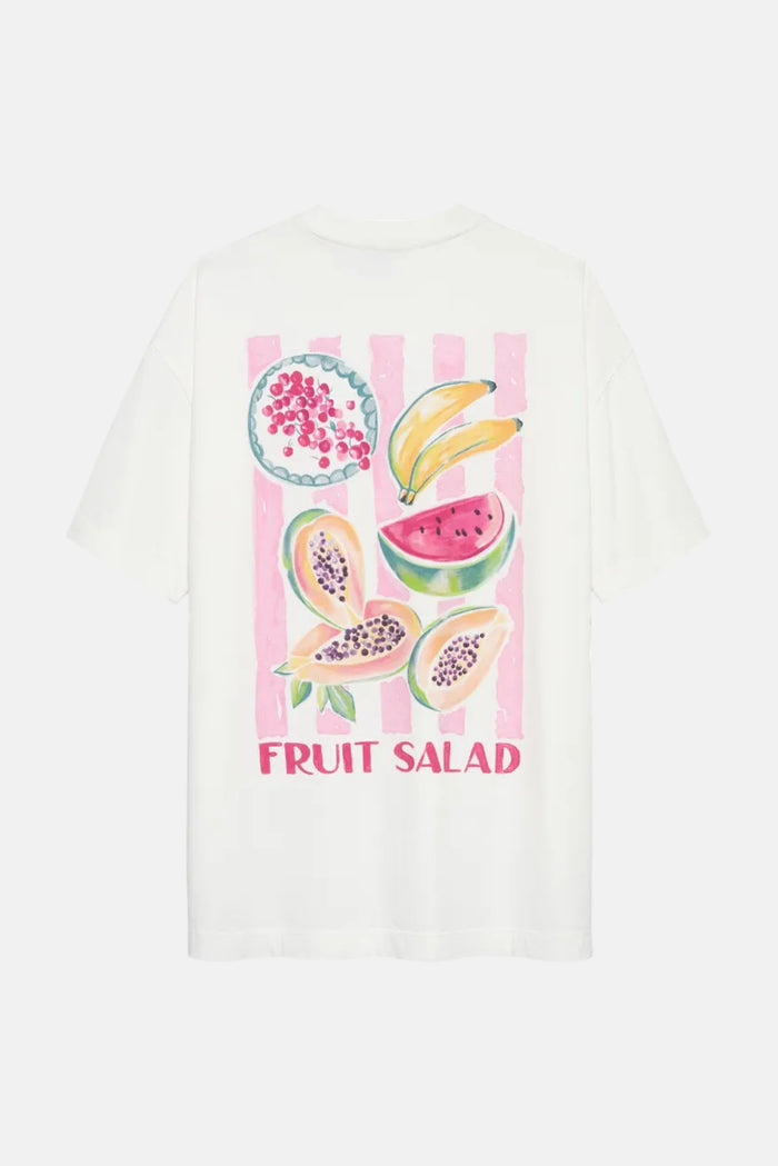 T-shirt Oversized Graphic - off white ‘fruit salad’