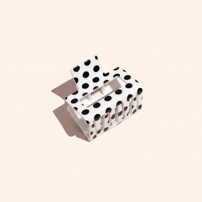 Haarspeld Bella - white polka dots
