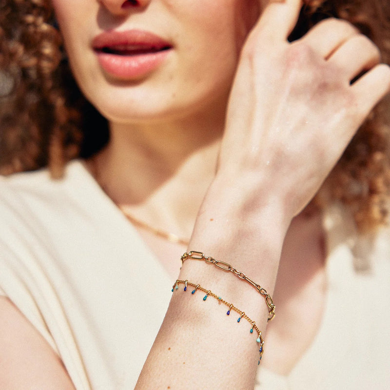 Armband The Waters Of March - goud/blauw
