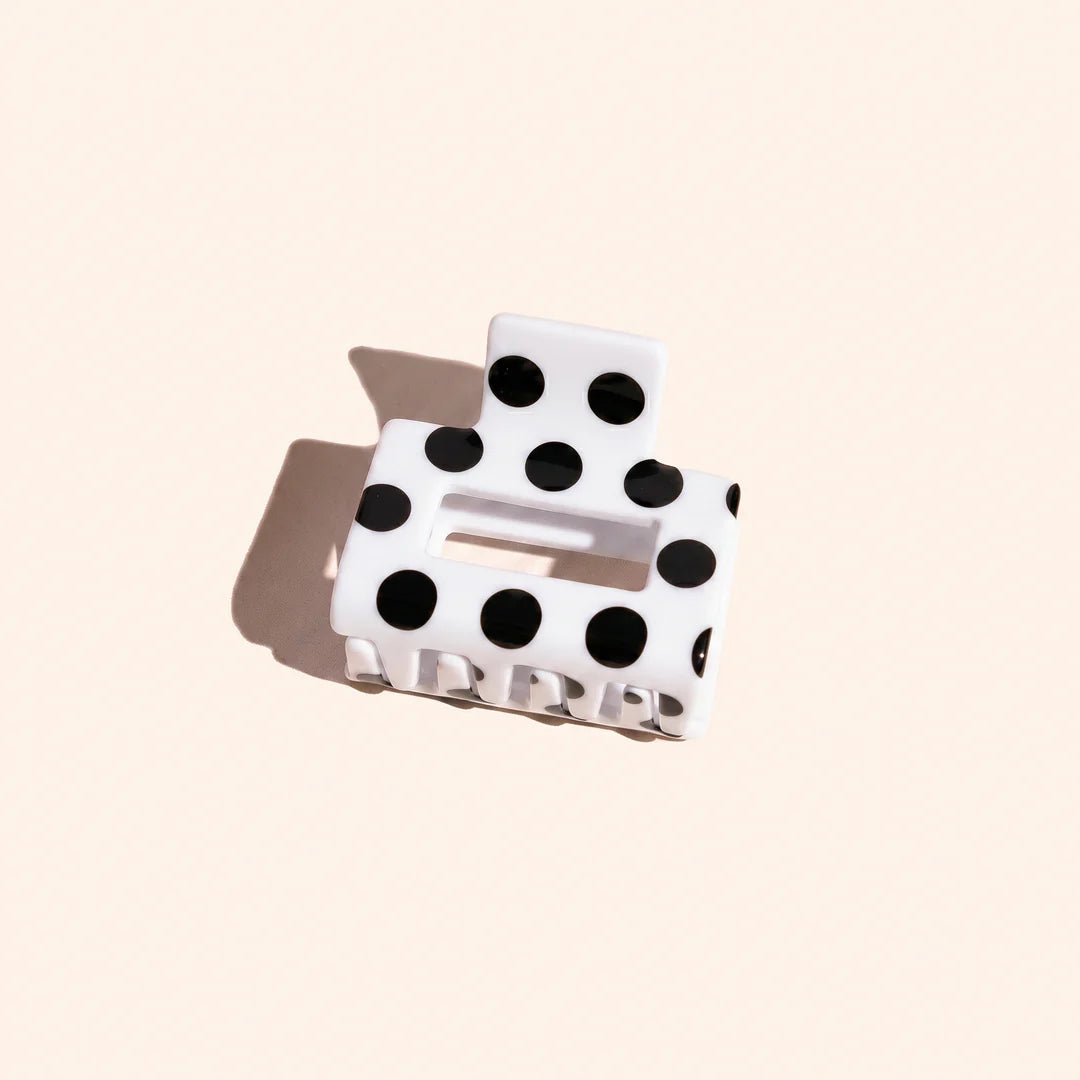 Haarspeld Bibi - white polka dots