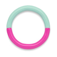 Ring - electric fuchsia pink/mint