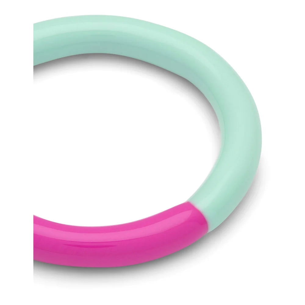Ring - electric fuchsia pink/mint