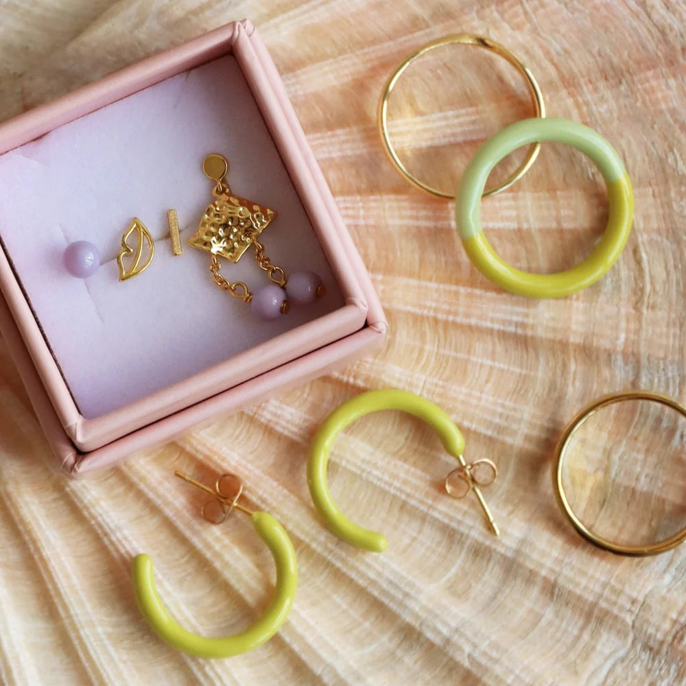 Ring - lime/silk light green