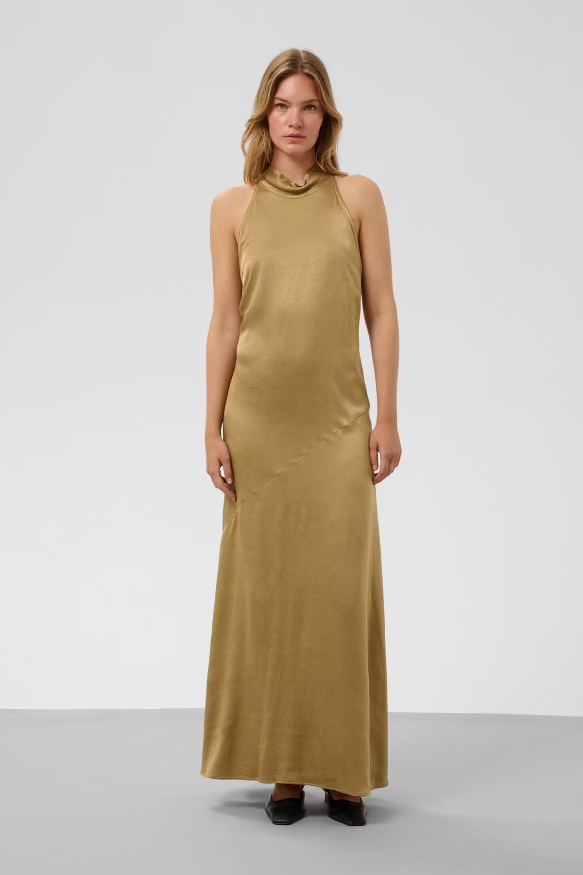 Jurk Mirabella Aragat - fennel seed/grey