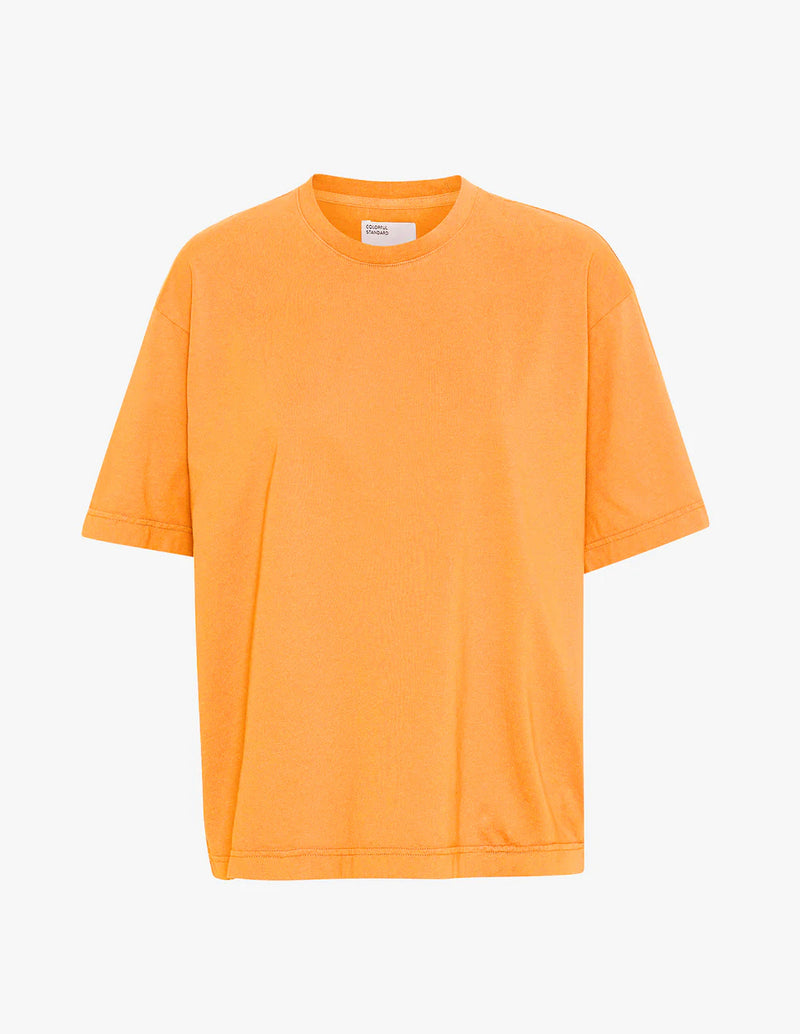 T-shirt Oversized Organic -  zandsteen oranje (sandstone)