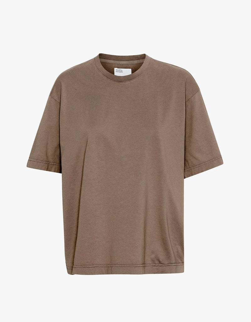 T-shirt Oversized Organic - warm taupe