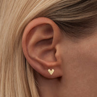 Oorsteker Pixel Love - goud