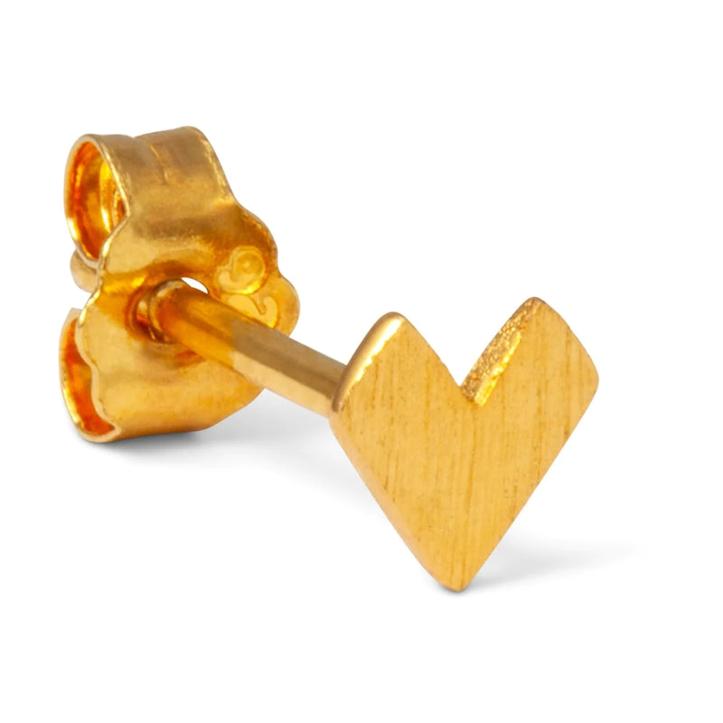 Oorsteker Pixel Love - goud