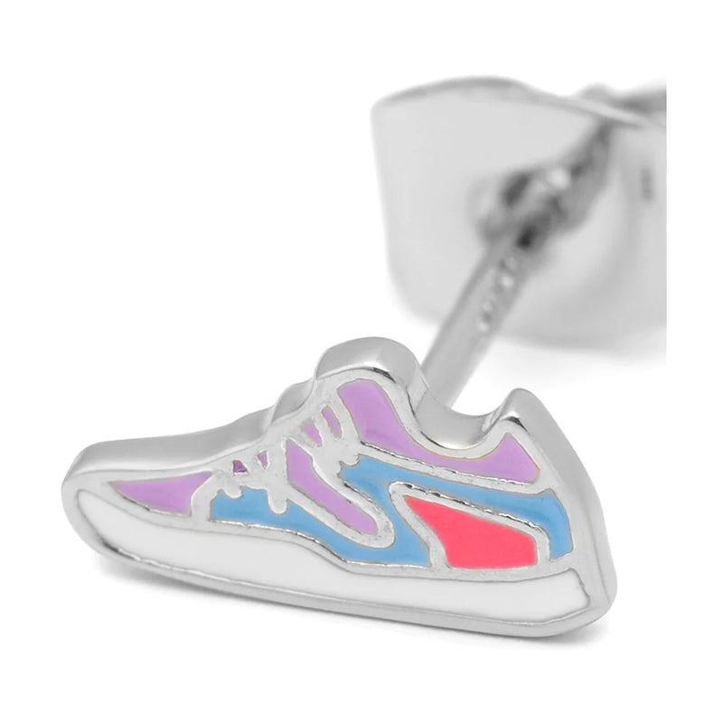 Oorsteker Sneaker - zilver