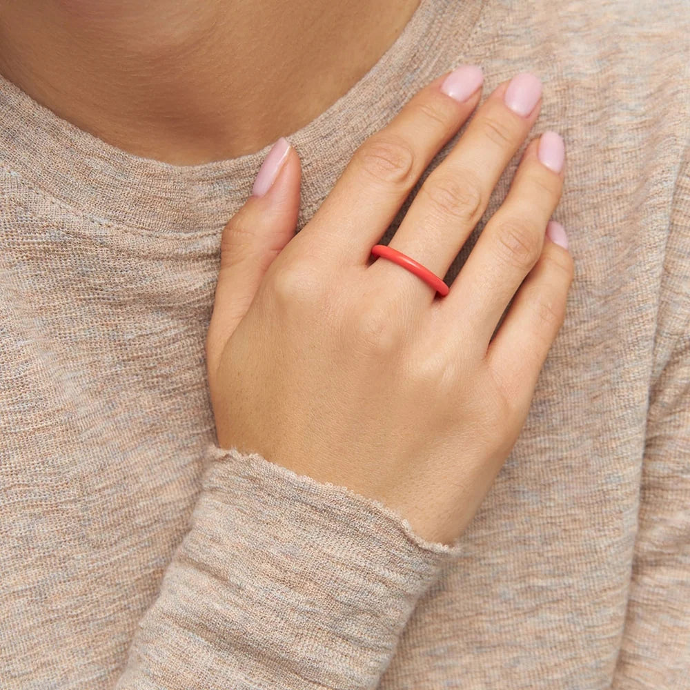 Ring - lippenstift rood