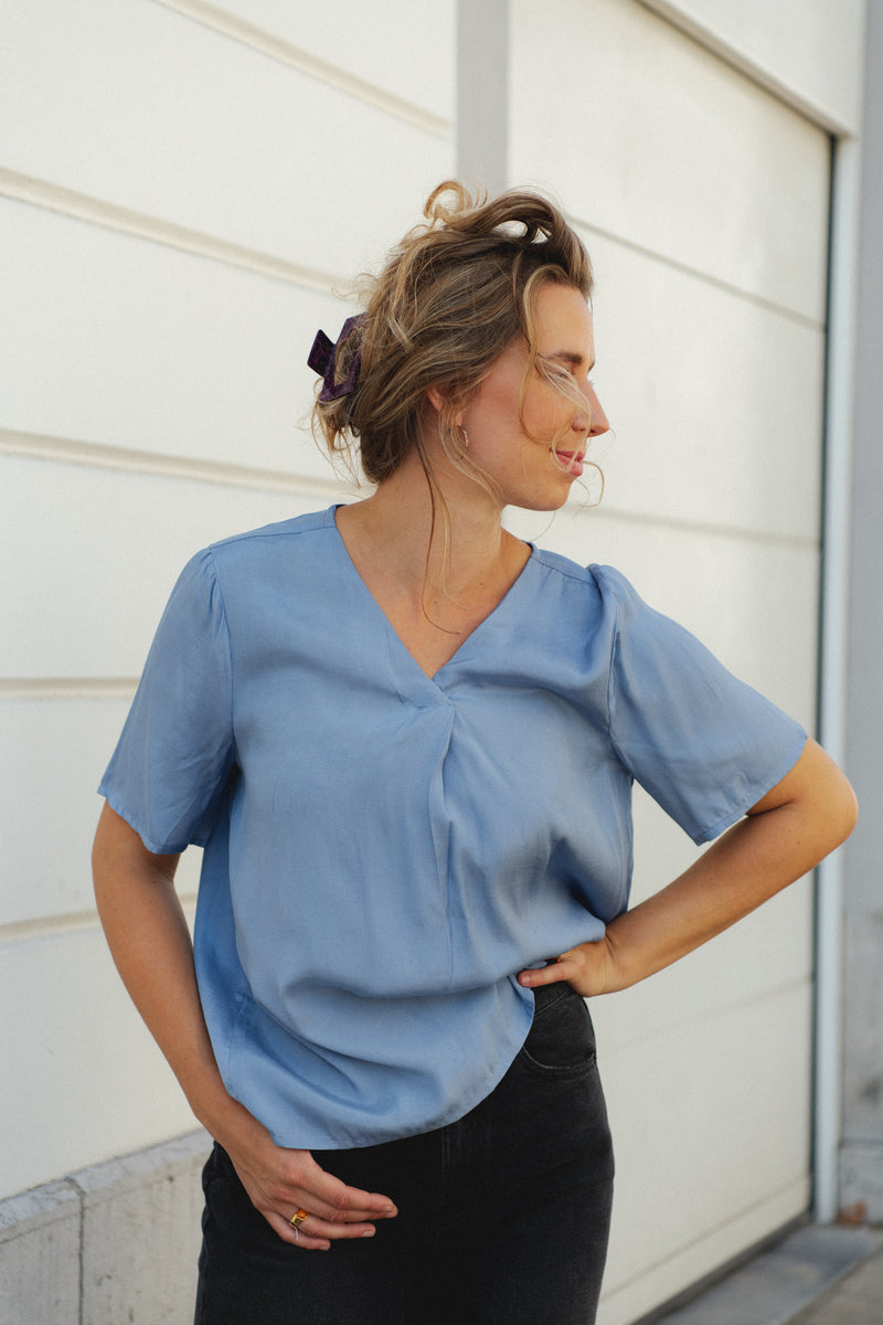 Blouse Aida - blauw
