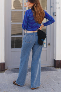 Jeans Kiri Cut Out - blauw