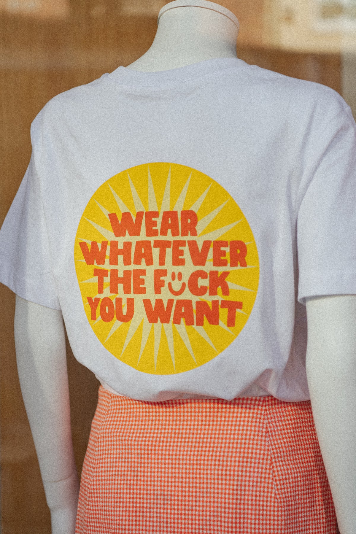 T-shirt WWTFYW - wit
