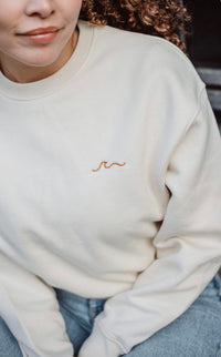Sweater flowy - ecru