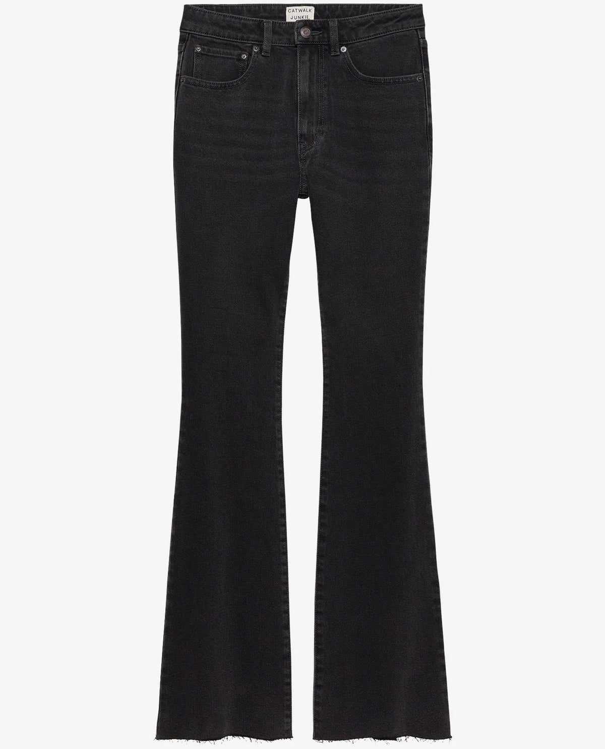 Jeans Flare - afgewassen zwart