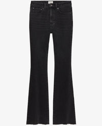 Jeans Flare - afgewassen zwart