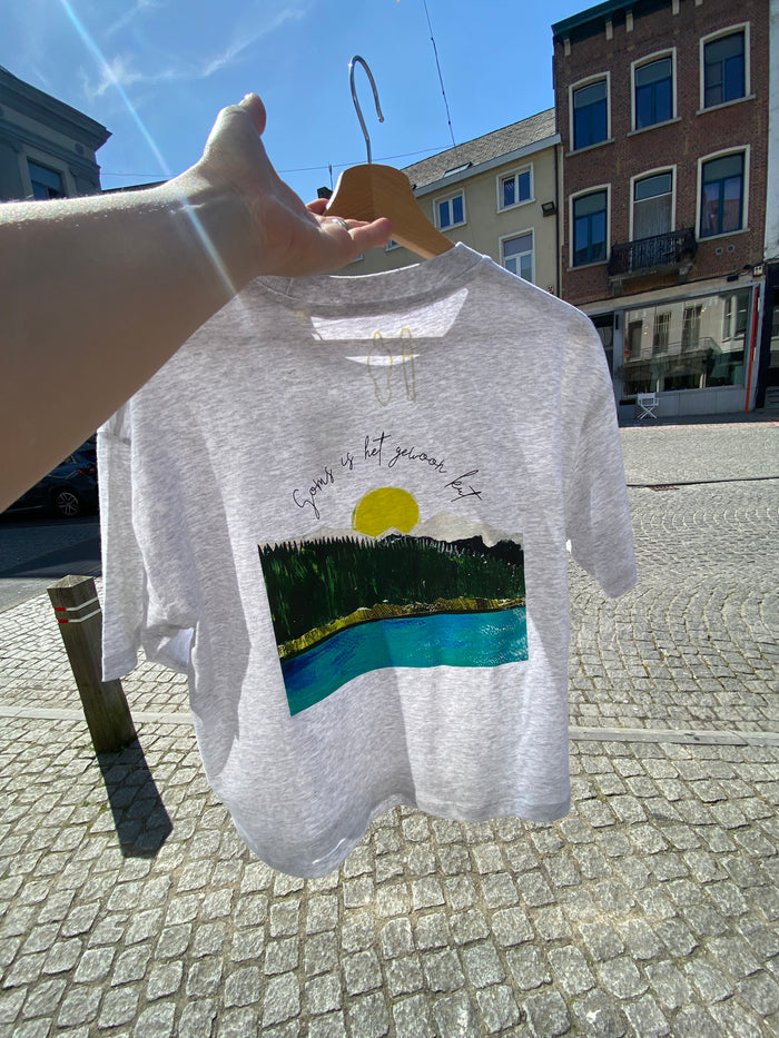 T-shirt K*t - lichtgrijs