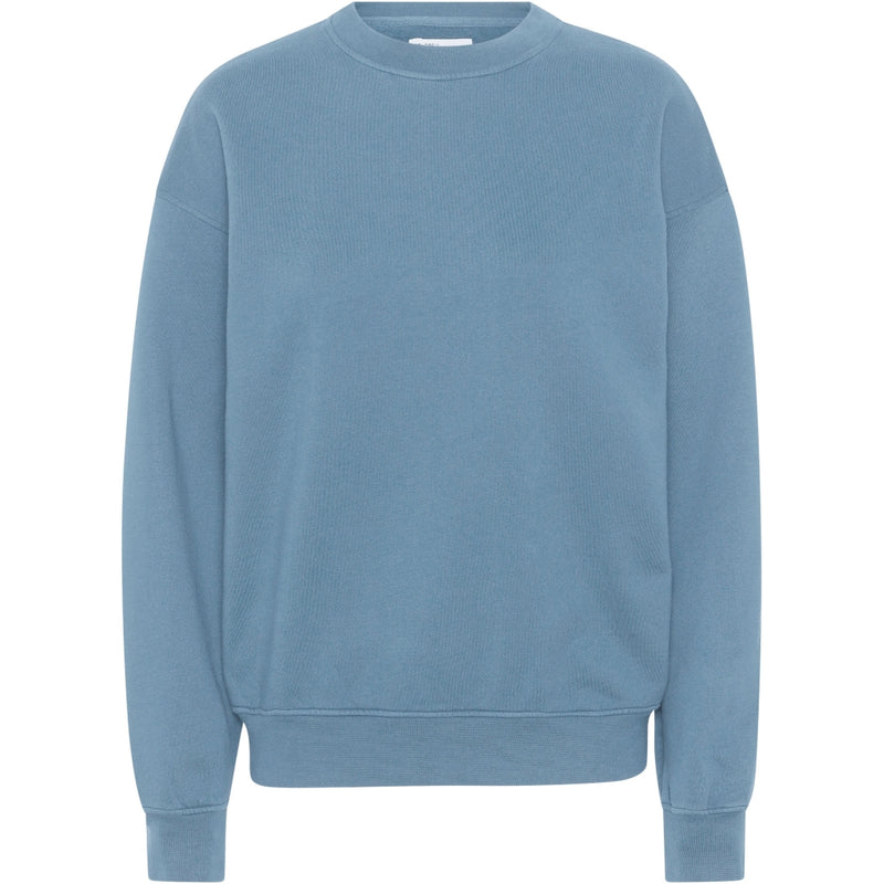 Sweater Organic Oversized Crew - stone blue