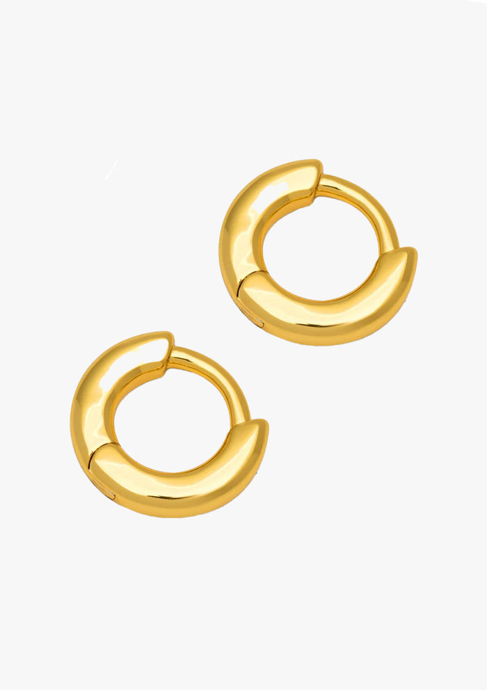 Oorhangers Buckle Hoops Small - goud