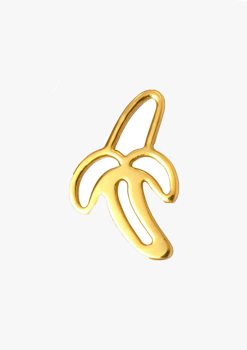 Oorsteker Banana - goud