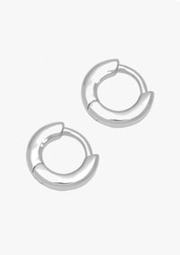 Oorhangers Buckle Hoops Small - zilver