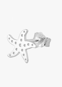 Oorsteker Starfish - zilver