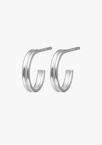 Oorstekers Small Hoops Pair - zilver