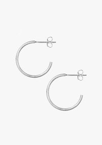 Oorstekers Non Hoops Medium Pair - zilver