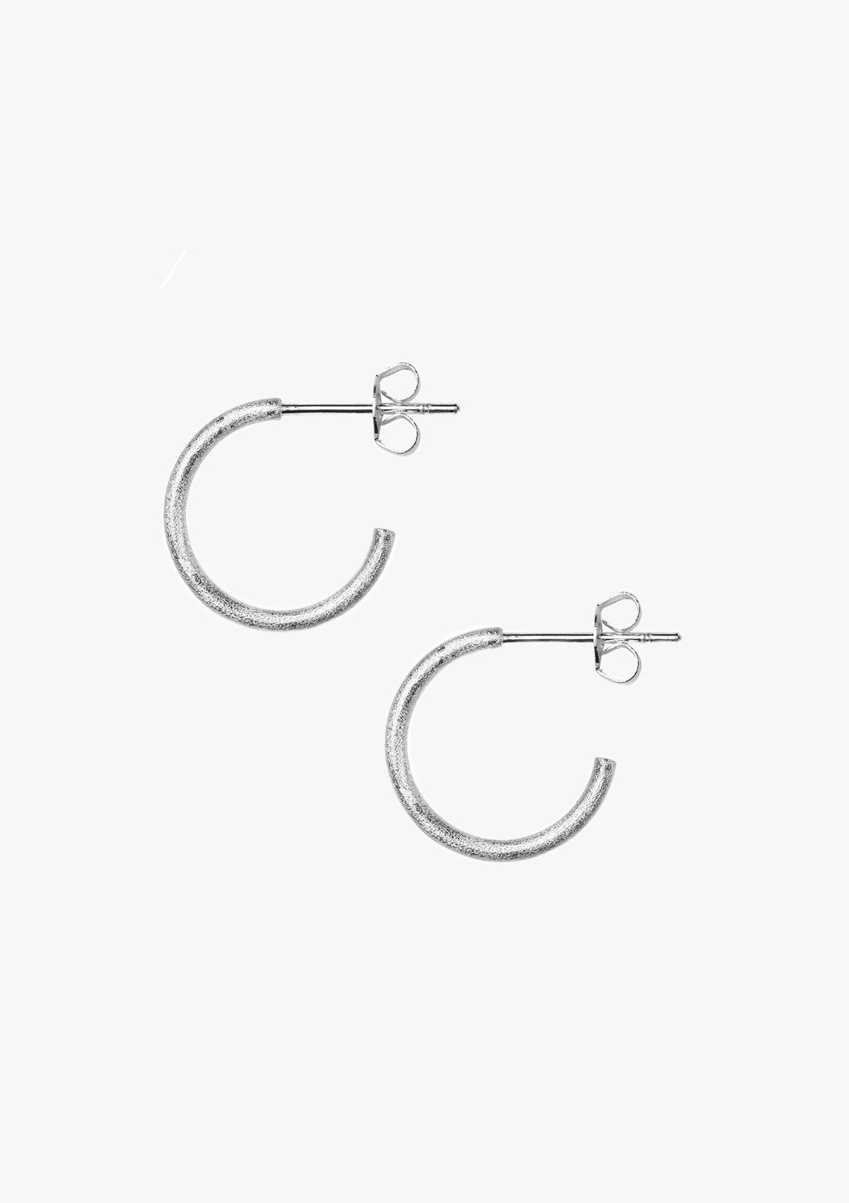 Oorstekers Non Hoops Small Pair - zilver