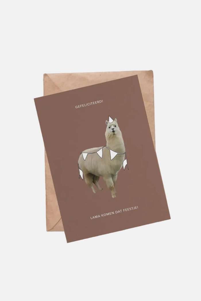 Kaartje - Lama komen