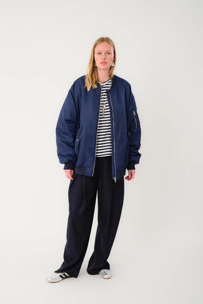 Lila Bomber Jacket LS - Dark Navy