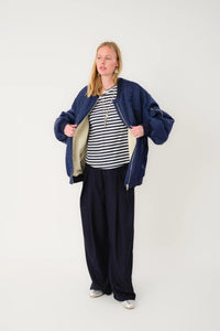 Lila Bomber Jacket LS - Dark Navy
