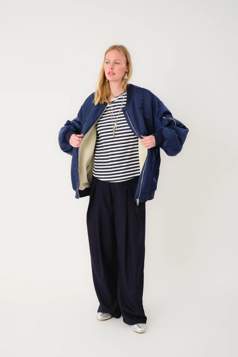 Lila Bomber Jacket LS - Dark Navy