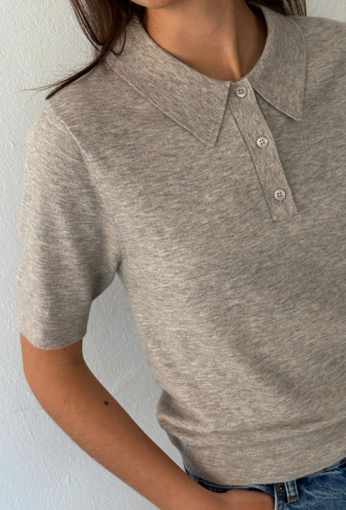 Polo Mynthe - beige melange