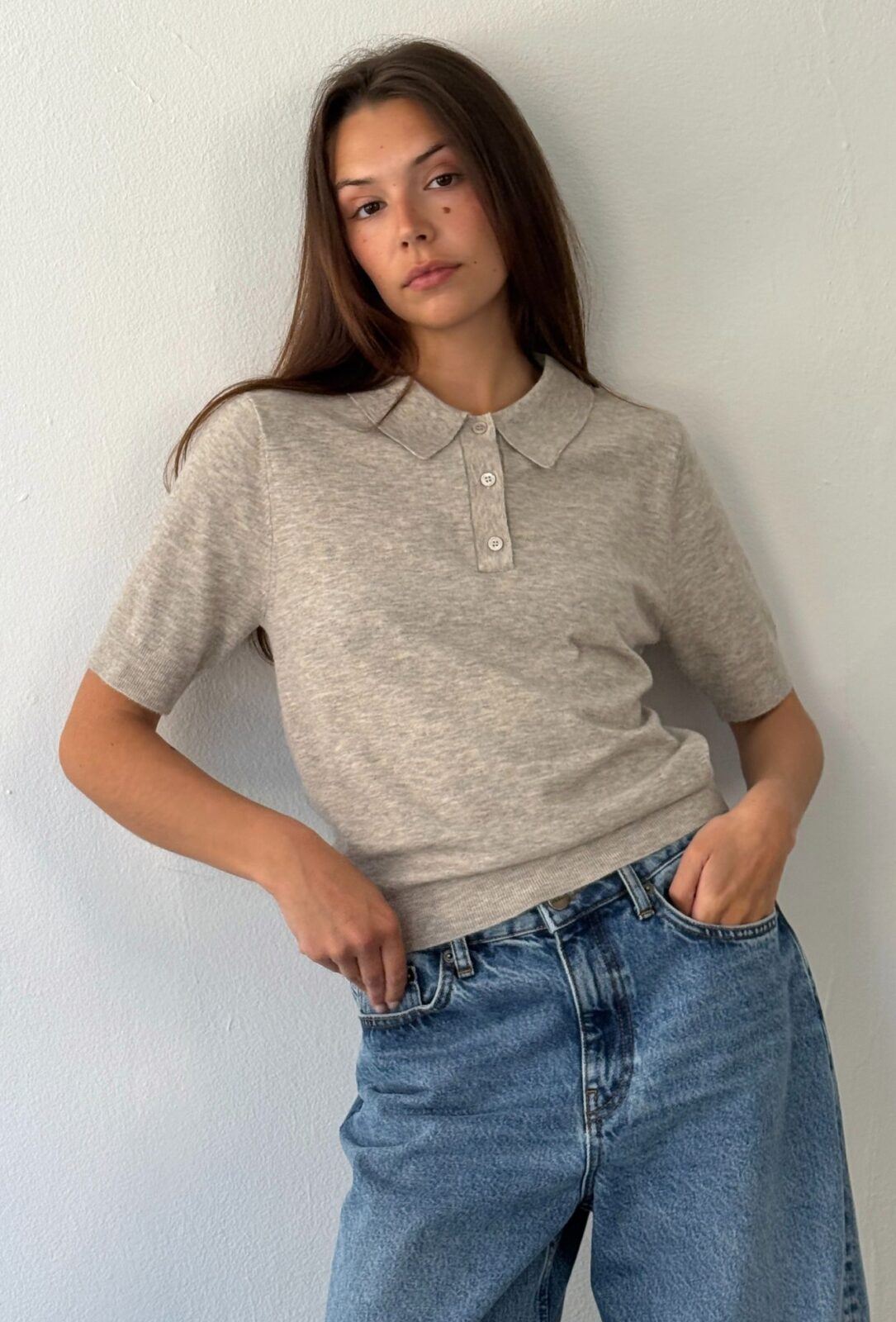 Polo Mynthe - beige melange