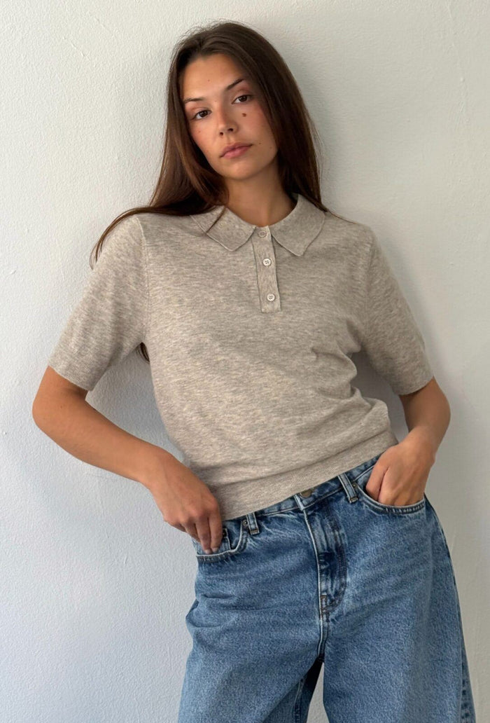 Polo Mynthe - beige melange