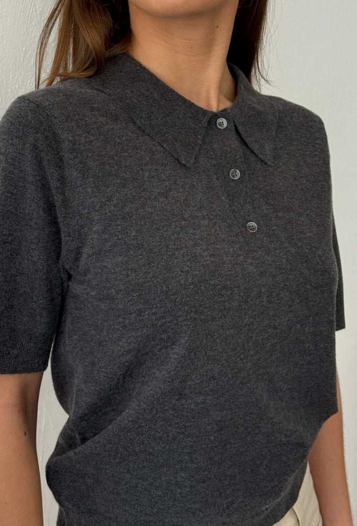 Polo Mynthe - dark grey melange
