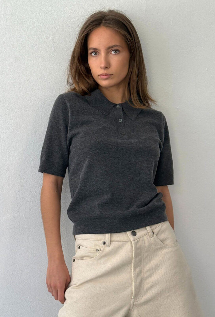 Polo Mynthe - dark grey melange