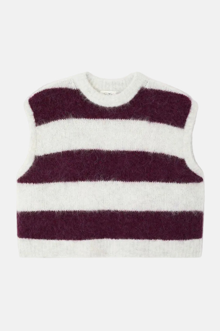 Debardeur Niby - rayures cranberry