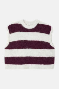 Debardeur Niby - rayures cranberry