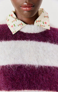 Debardeur Niby - rayures cranberry