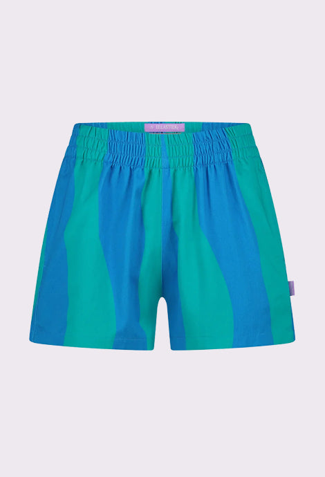 Short Carlo - blauw/groen
