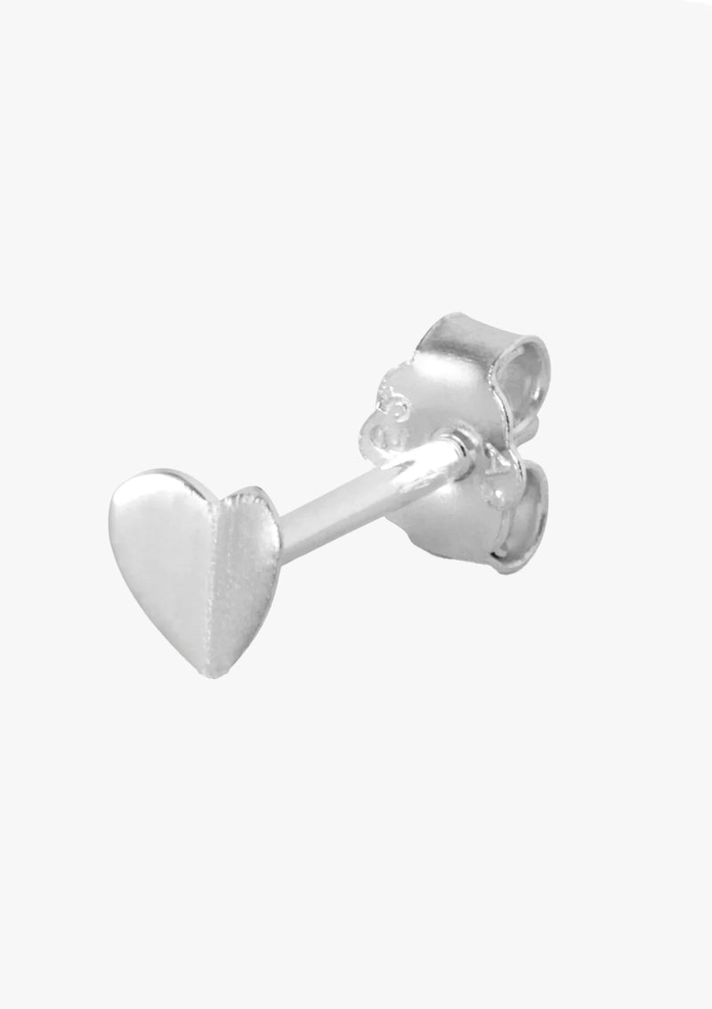 Oorstekers Heart Wings - zilver