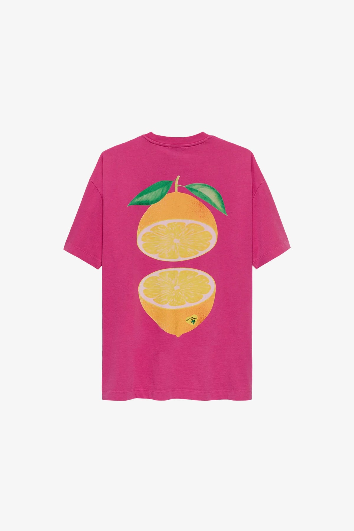T-shirt Oversized Graphic Lemonade  - roze