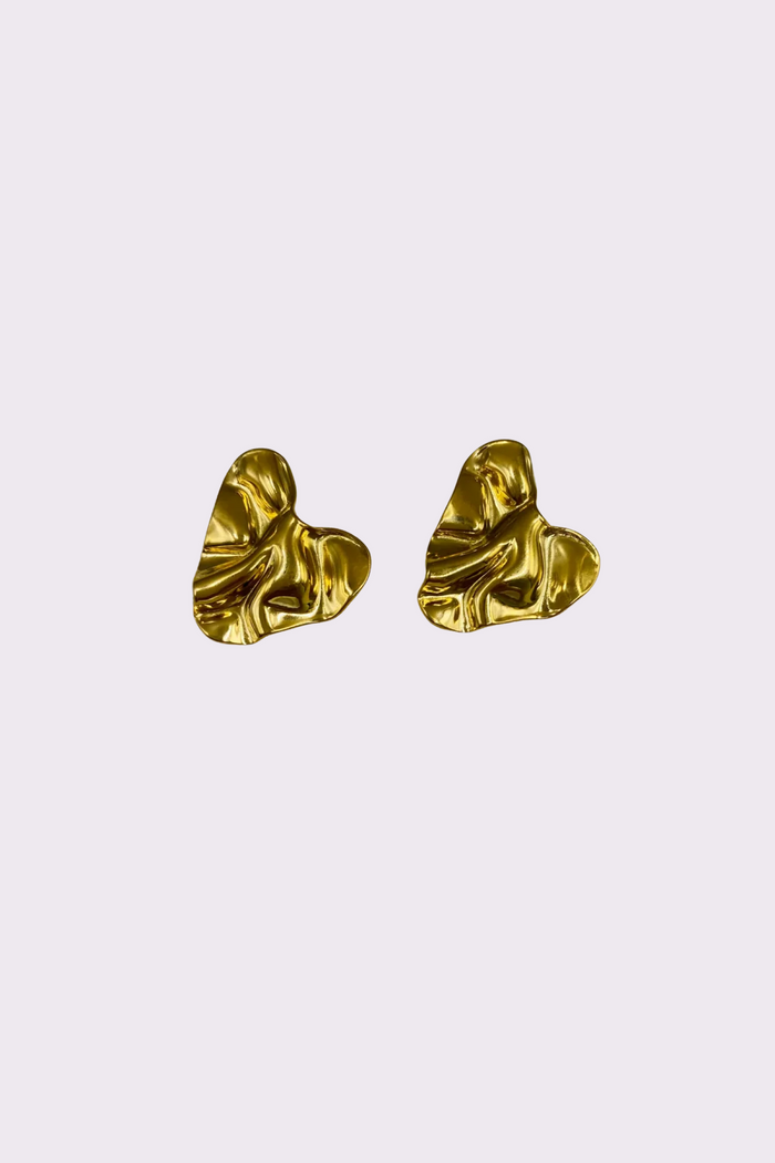 Oorstekers Broken Heart - goud