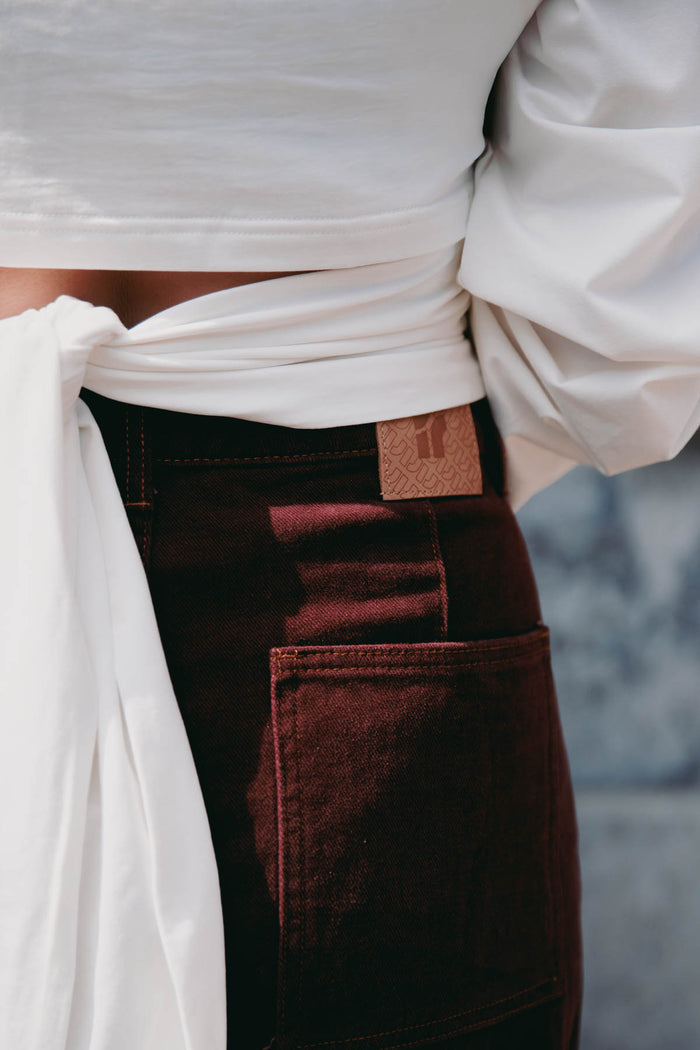 Jeans Jeremy - bordeaux