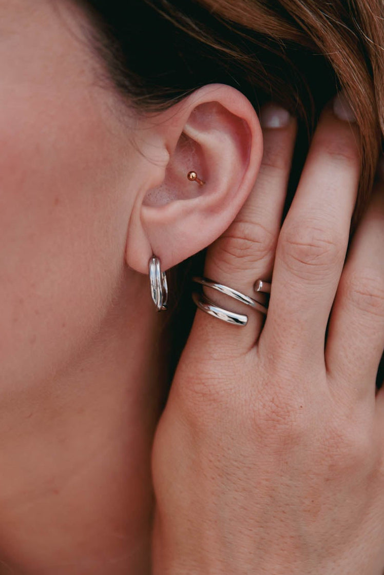 Ring Cutted - zilver