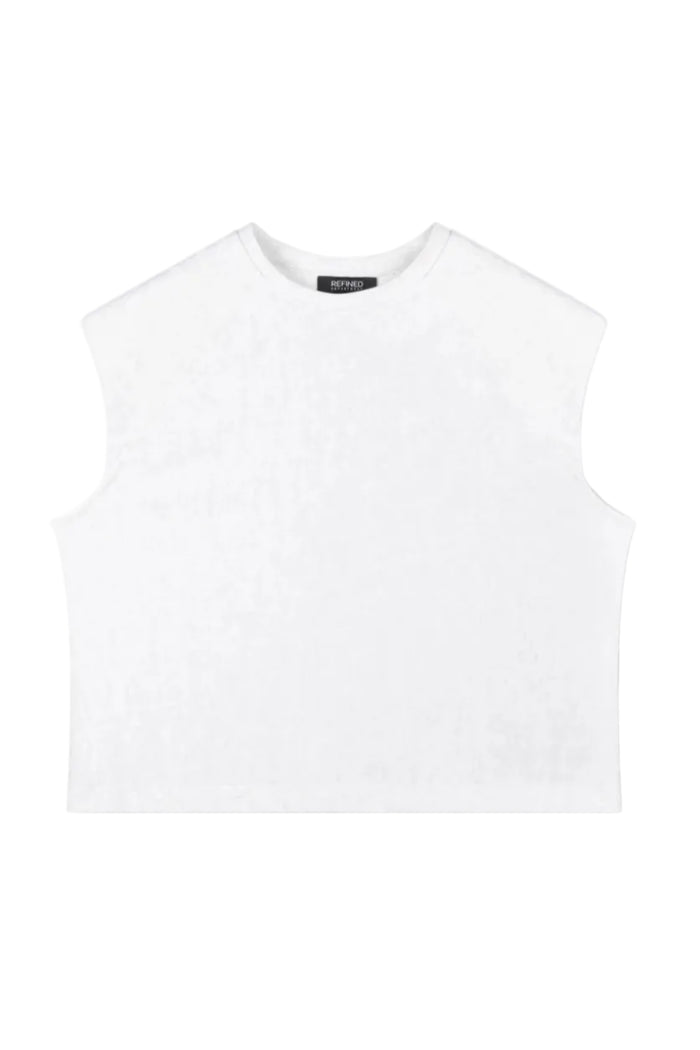Top Mia Light Jersey Solid - Off White