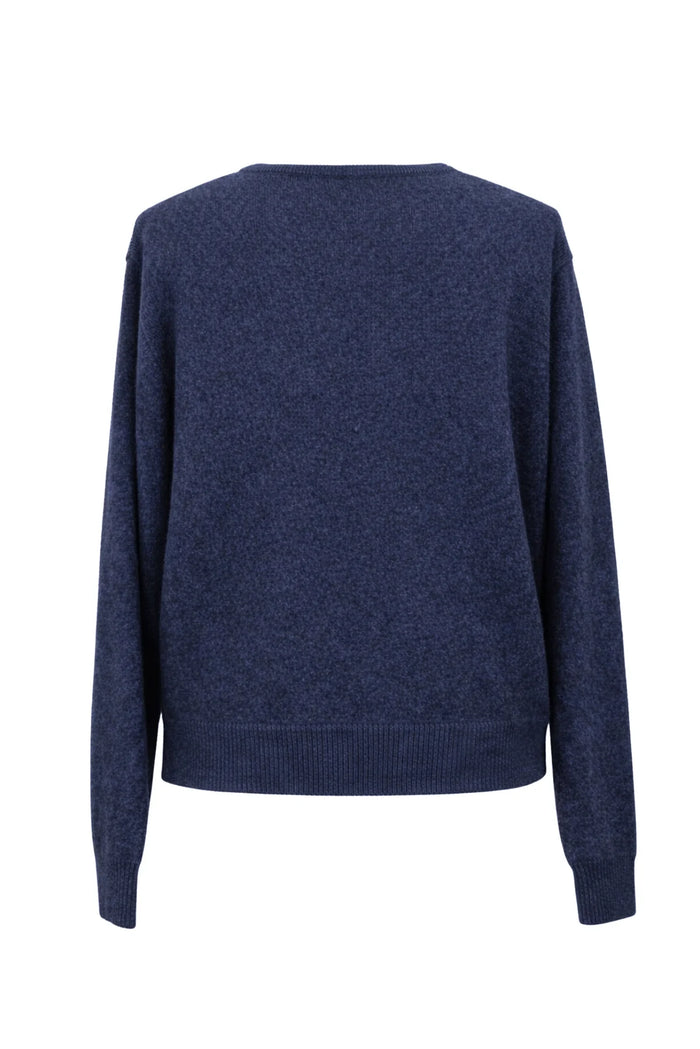 Vest Rowe Knit Cardigan - dark navy